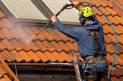 Démoussage et hydrofuge de toiture à Augnat